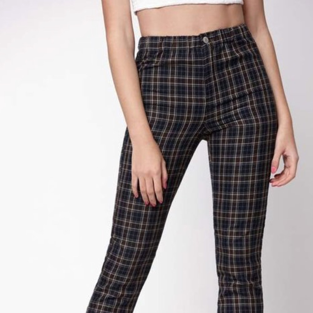 NWT BRANDY MELVILLE plaid Tilden pants